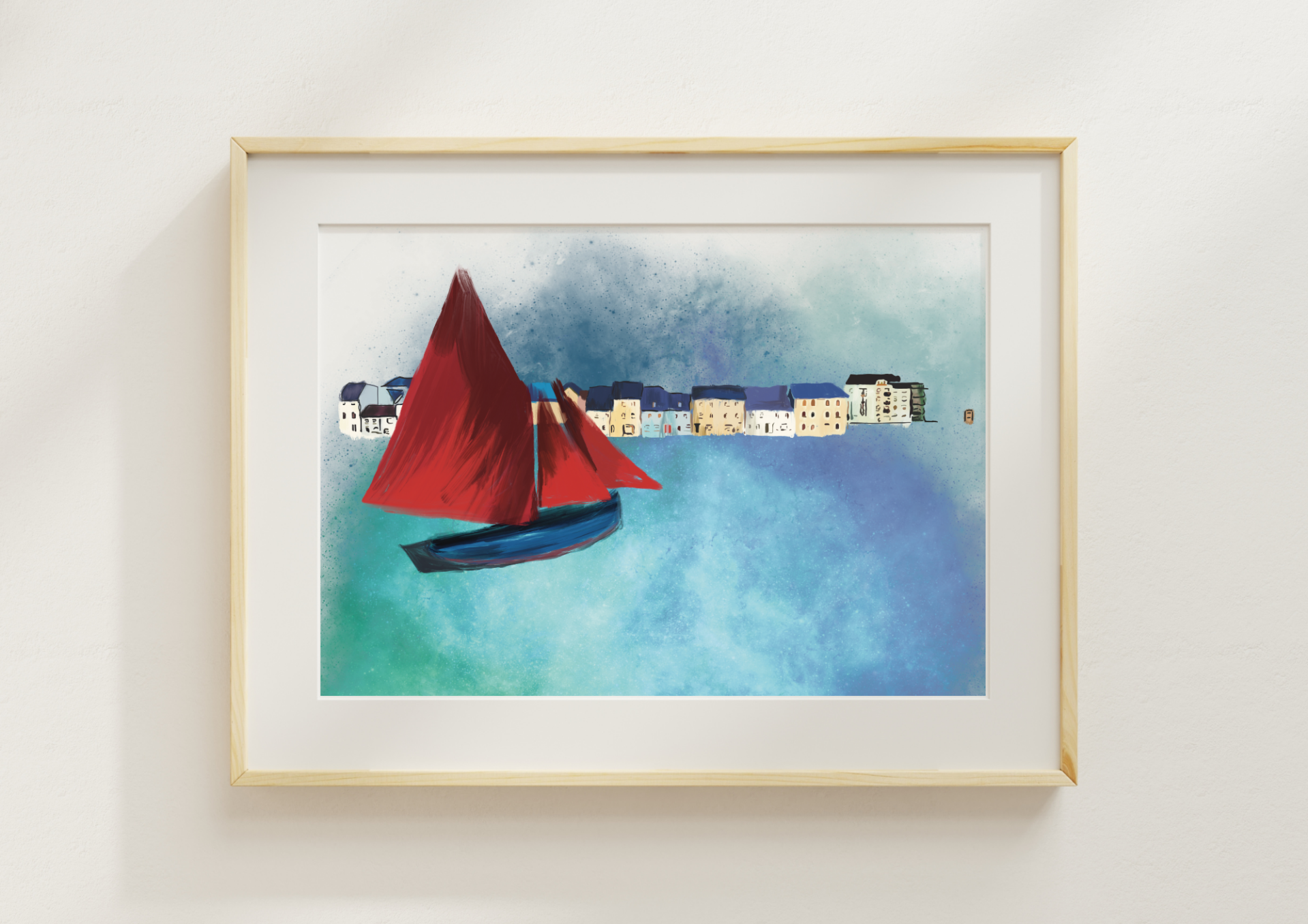 Galway Hooker Print.