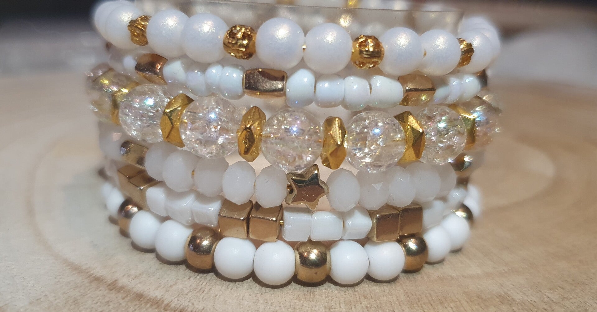 White & gold