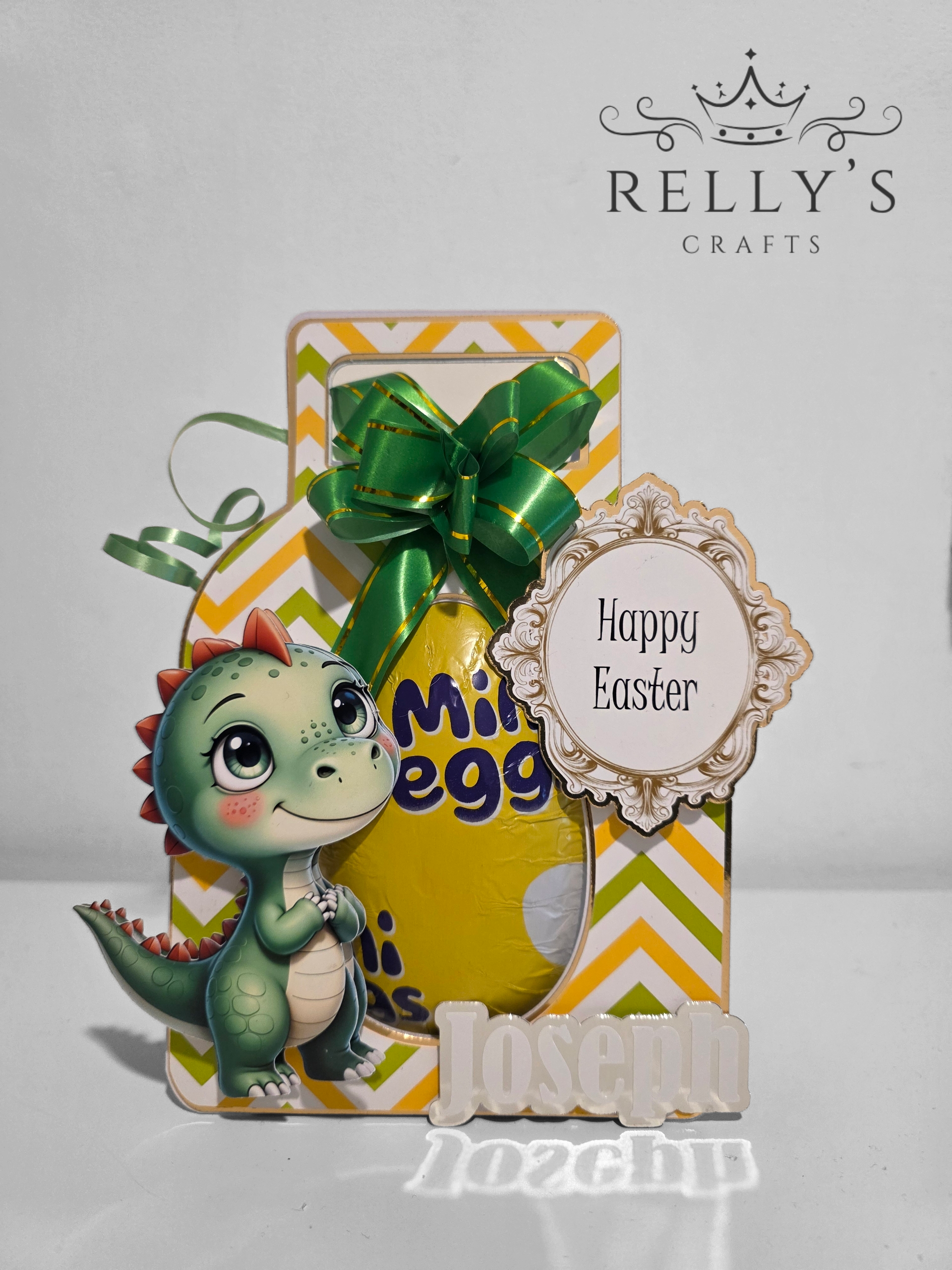 Personalised Dinosaur Easter Egg Holder