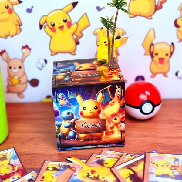 Pokemon Wooden Personalised  money box