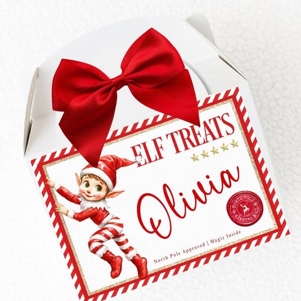 Personalised  Christmas Elf  Express delivery box