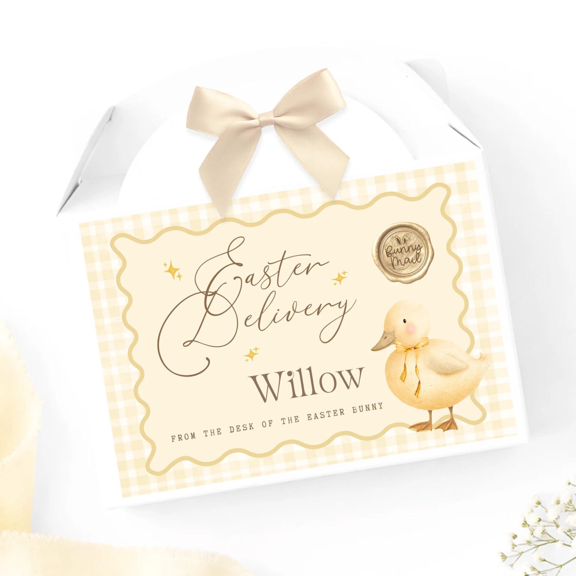 Personalised Little Duckling  Easter Treat Box