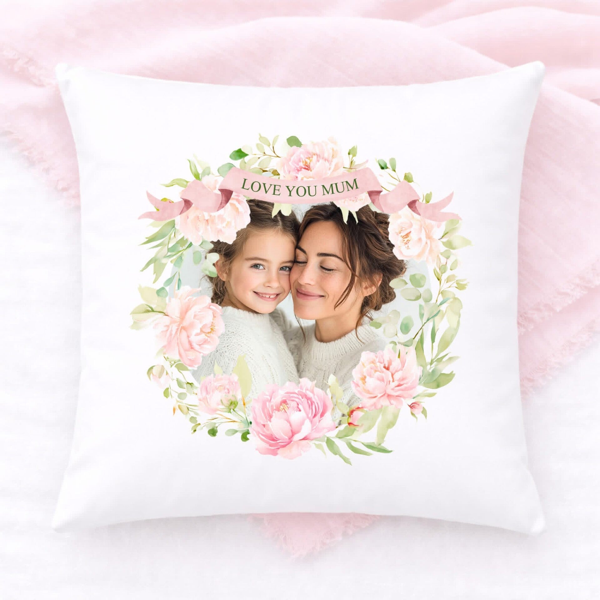 Mother's Day Personalised "I love you mum " Cushion Cover