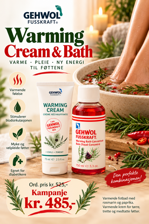 Warming cream & bath
