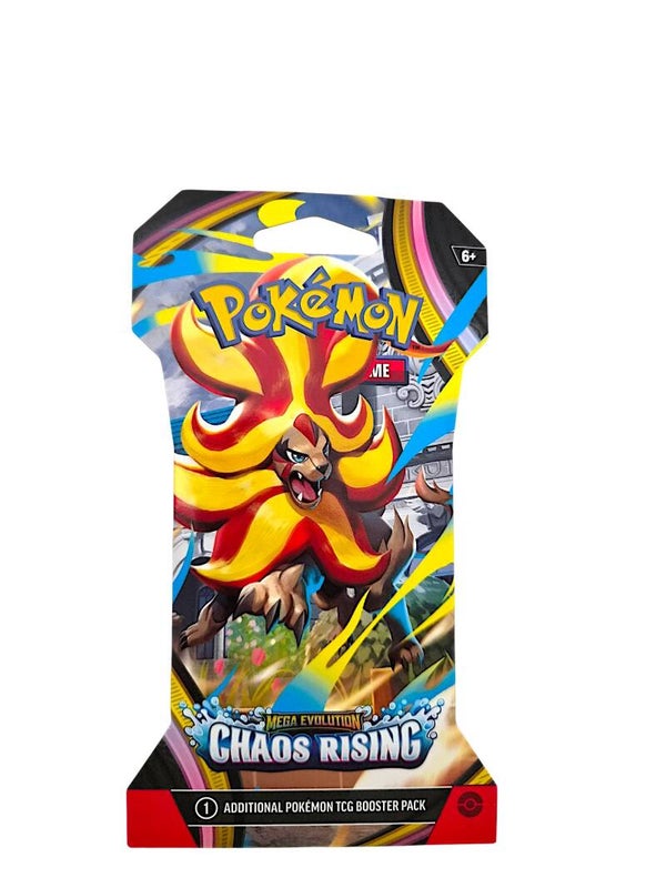 Pokémon Mega Evolution Chaos Rising Booster Pack Sleeved