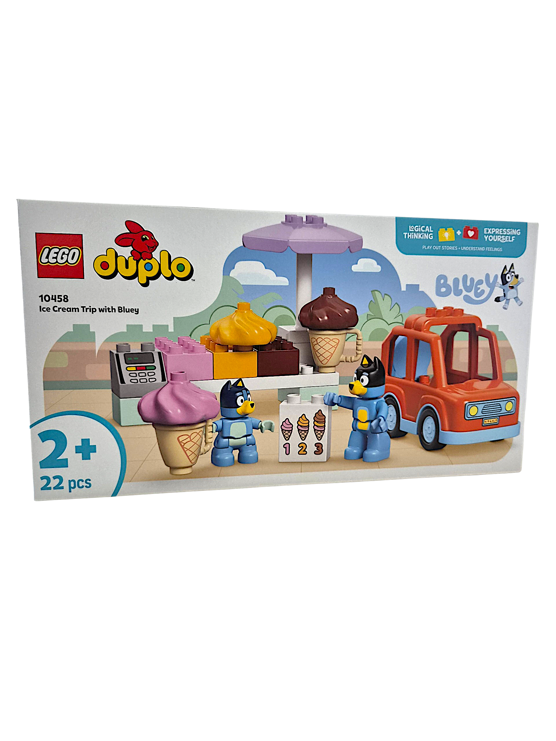 LEGO DUPLO Bluey Een IJsje Halen met Bluey - 10458