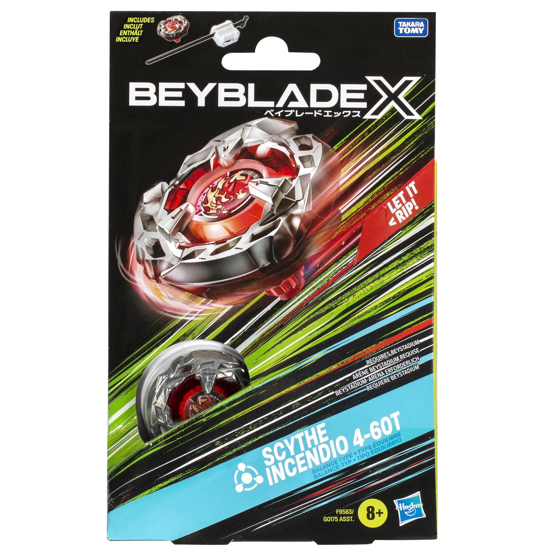 Beyblade X Scythe Incendio 4-60T Starter Pack