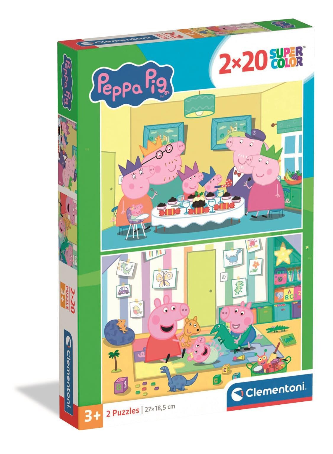 Clementoni Peppa Pig Puzzels – 2x 20 Stukjes