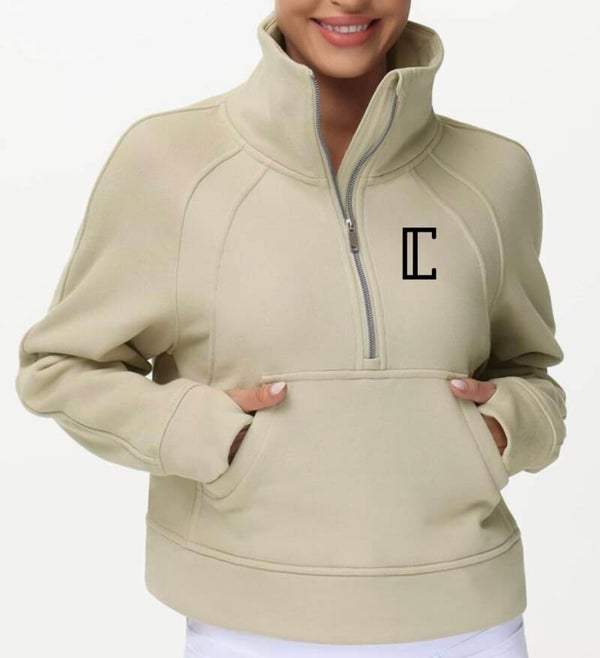CrossFit Cambridge Women’s Cropped 1/4 Zip Sweater