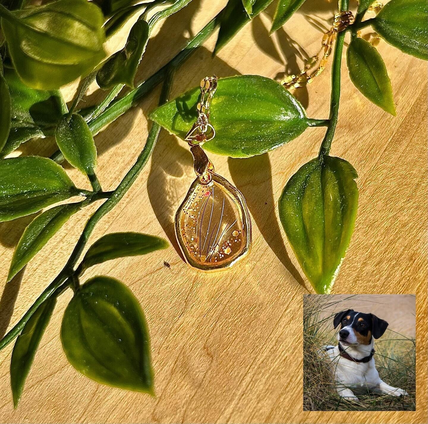 Hartjuweel organisch haar/as en glinsters