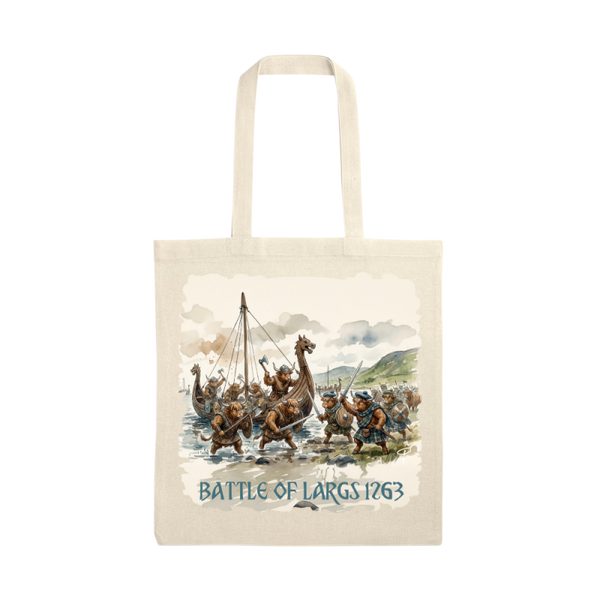 Highland cow tote bag 'Battle of Largs 2'