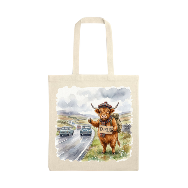 Highland cow tote bag Fairlie hitcher
