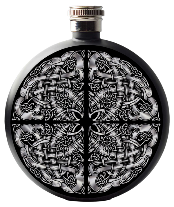 Celtic hip flask 8 dogs