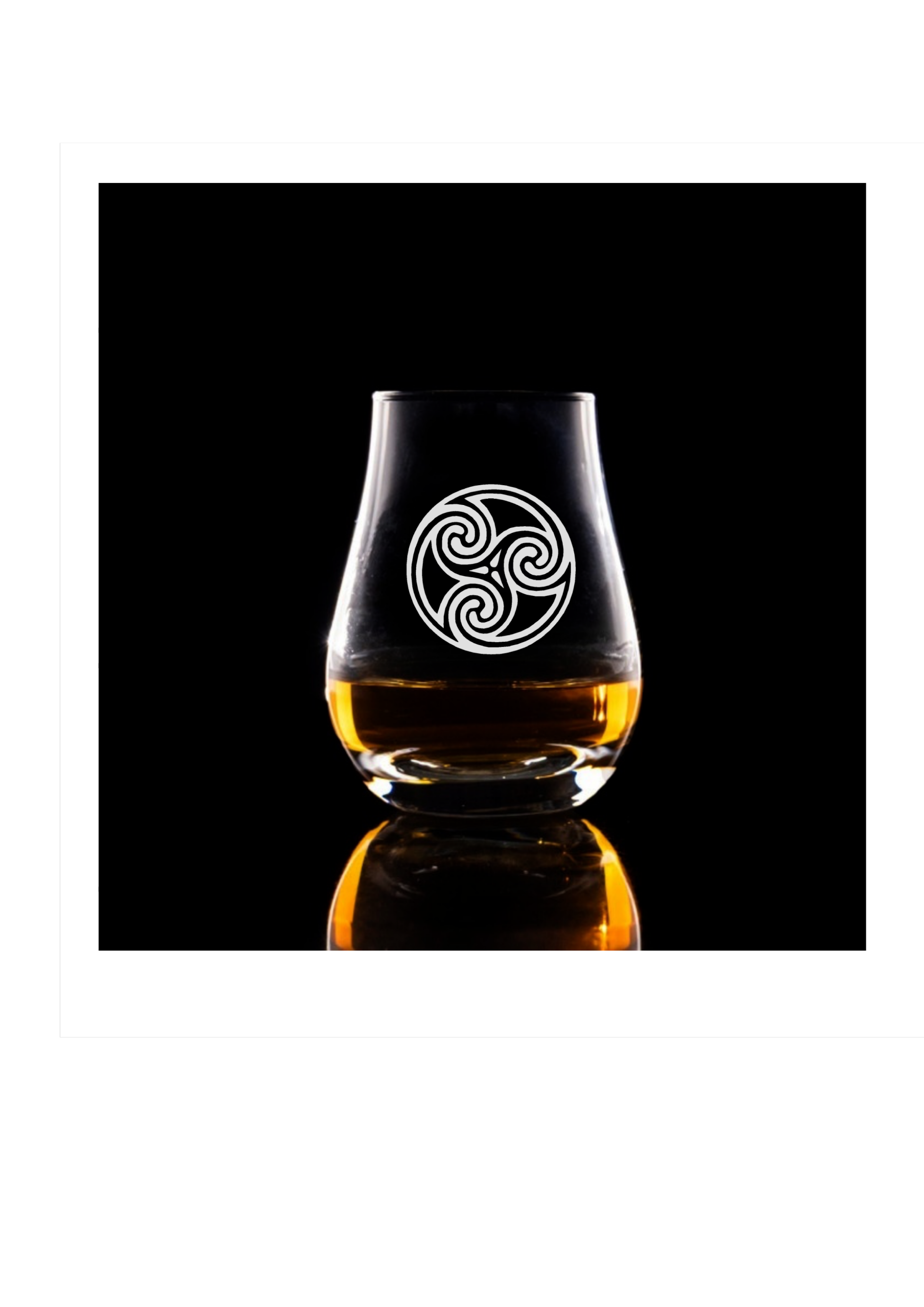 Spey Dram glass 'Celtic spiral'