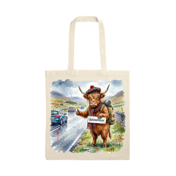 Highland cow tote bag Uplawmoor hitcher