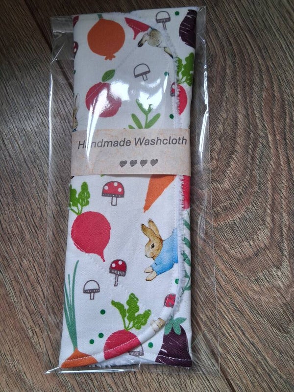 Handmade reusable washcloth