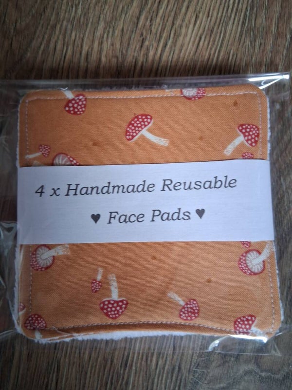 Handmade reusable face pads