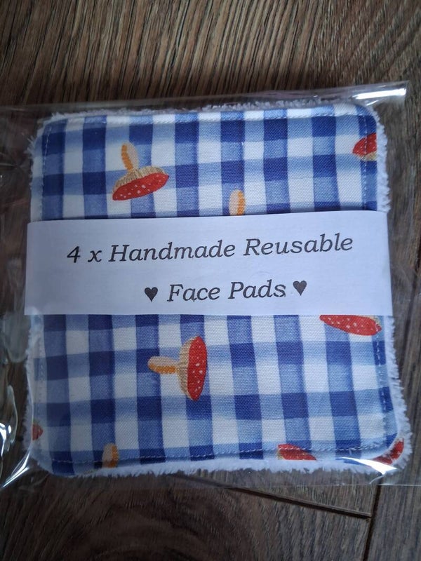 Handmade reusable face pads
