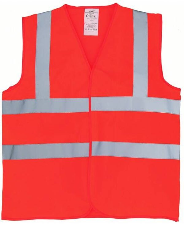 YK016 Flame-retardant hi-vis sleeveless waistcoat (HVW100FR)