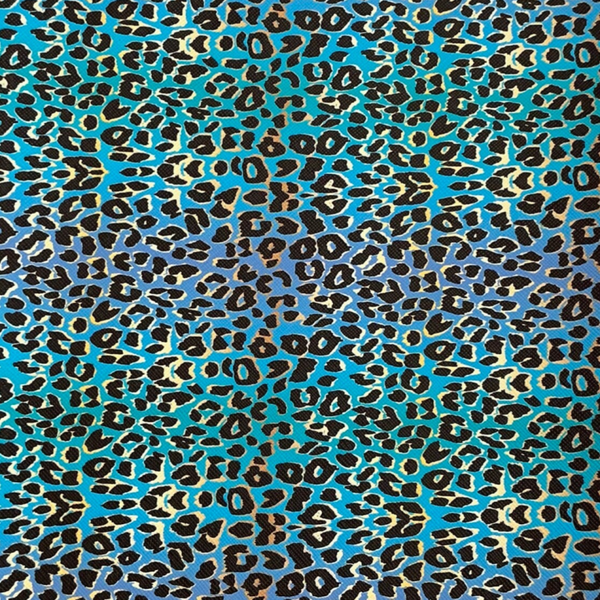 Leopard Print on Blue
