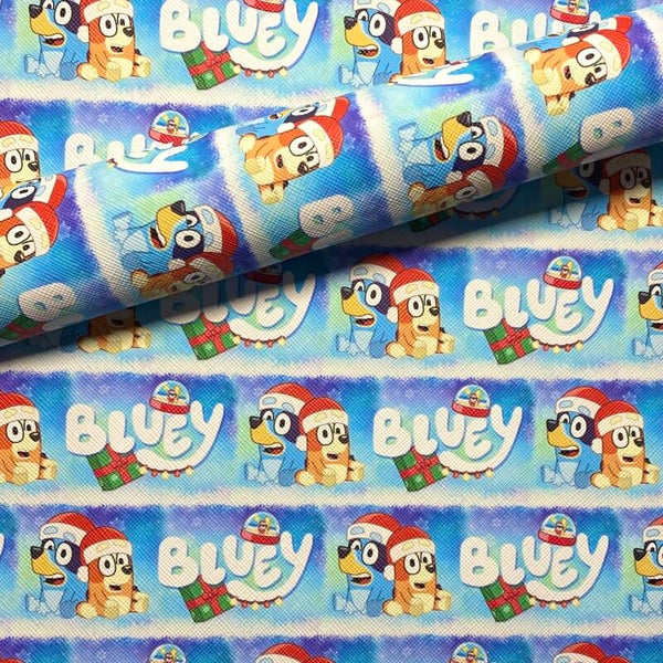 Blue Heeler Christmas Snow