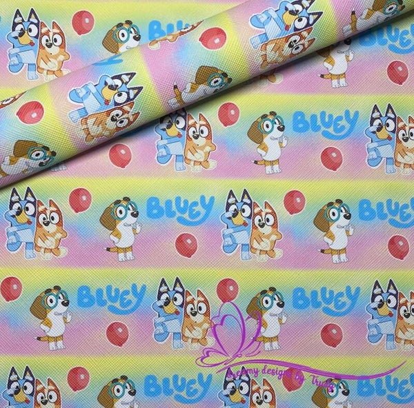 Blue Heeler with Balloons