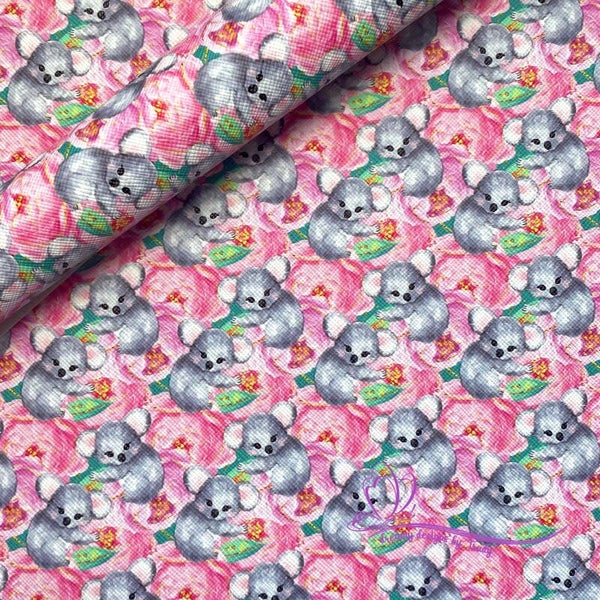 Australian Koala on Pink