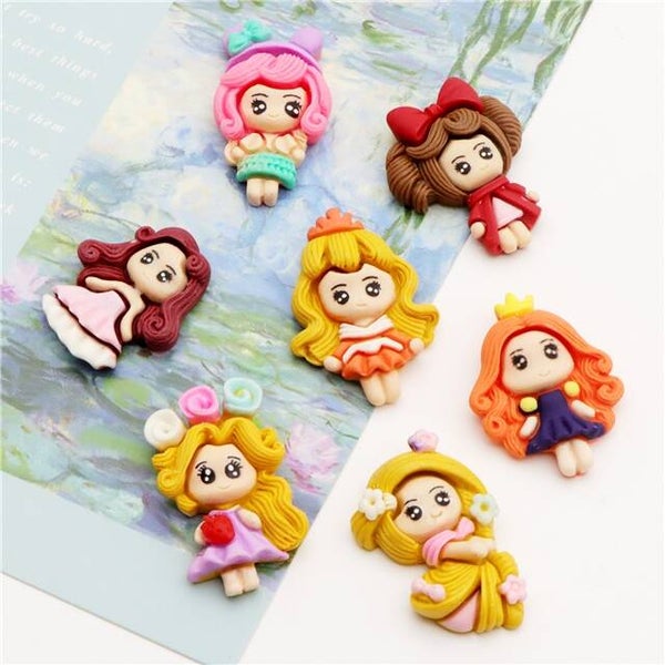 7 Piece Resin Princess Set