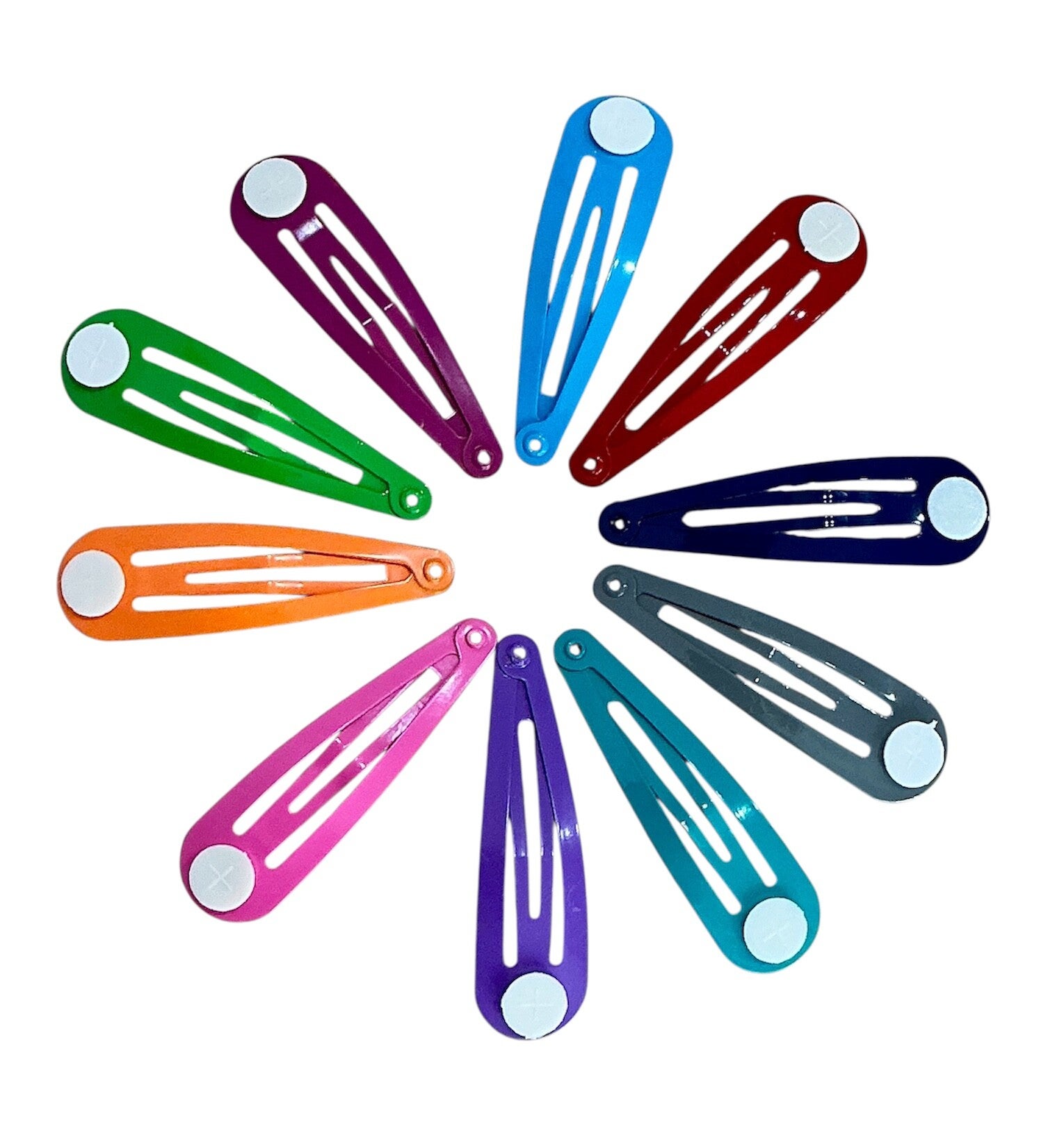 20 Piece 50mm Assorted Colour Snap Clips