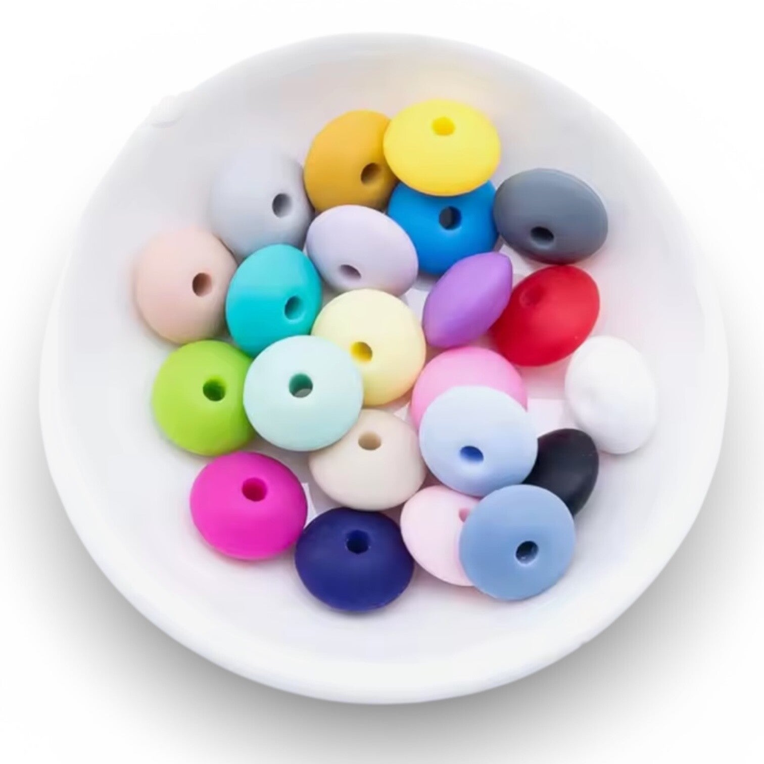 12mm Saucer Silicone Bead