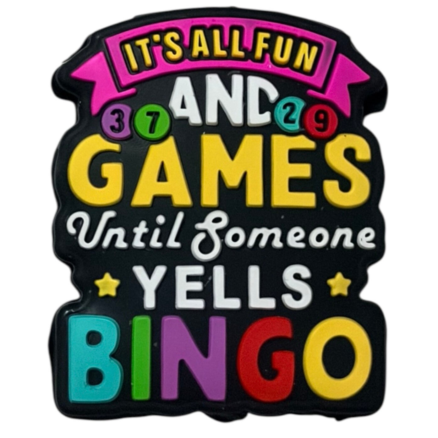 Bingo Silicone Focal Bead