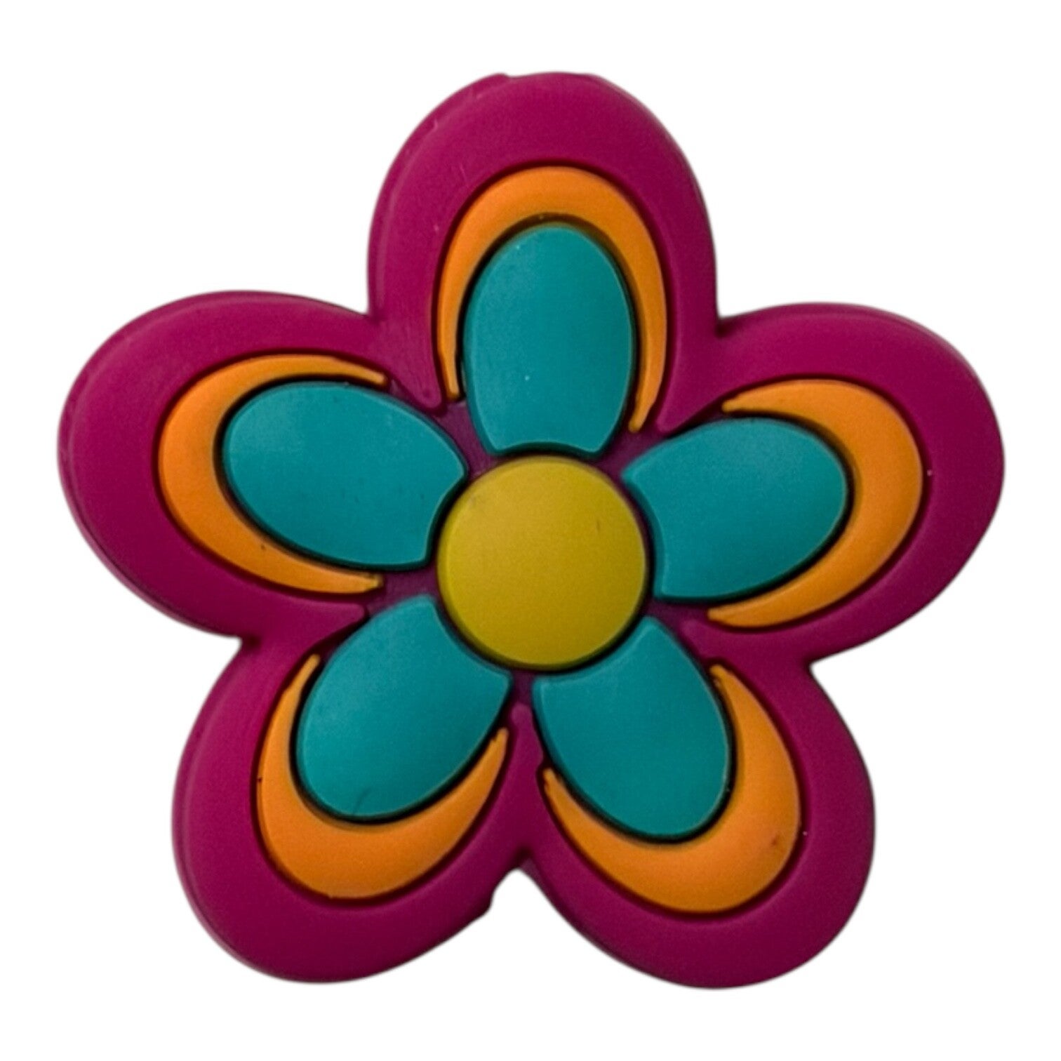 Colourful Flower Silicone Bead