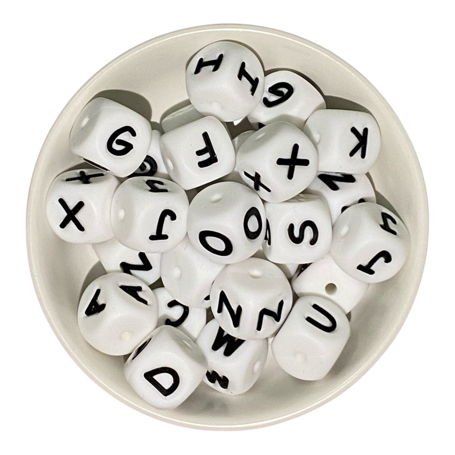 Alphabet Letters Silicone Beads