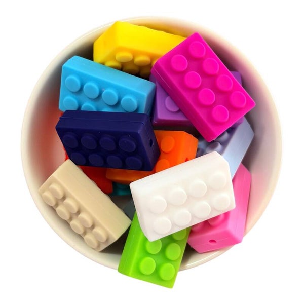 Brick Shaped Silicone Bead