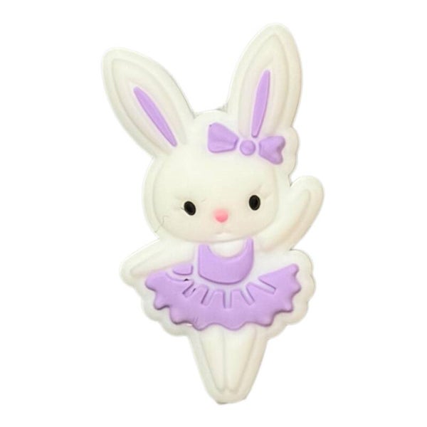 Ballerina Rabbit Monster Silicone Bead
