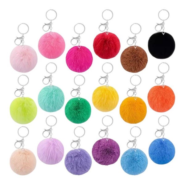 Fluffy Pom Pom Key Chain