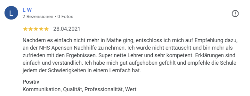 5-Sterne-Bewertung von L W