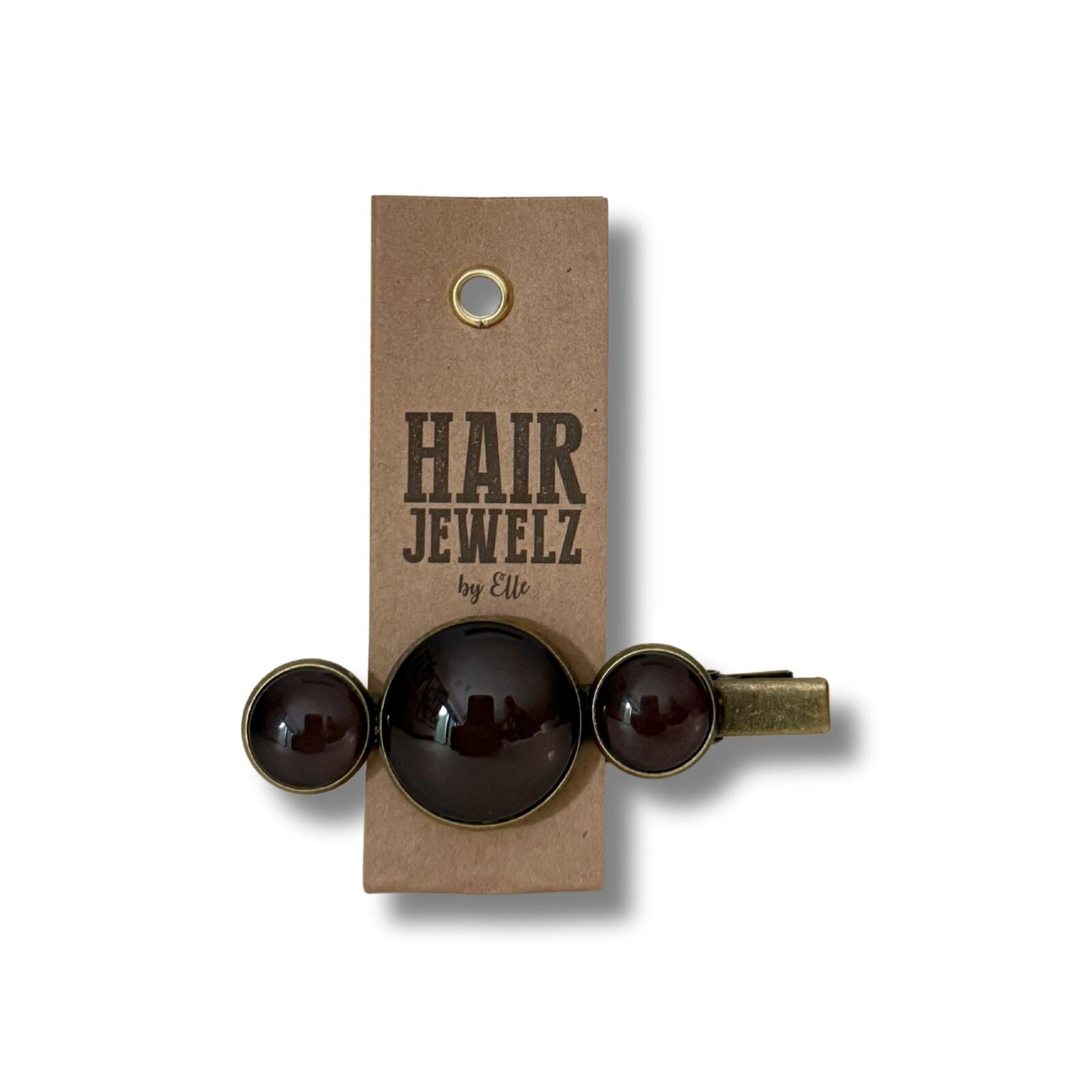 Colourclip alligator dark brown