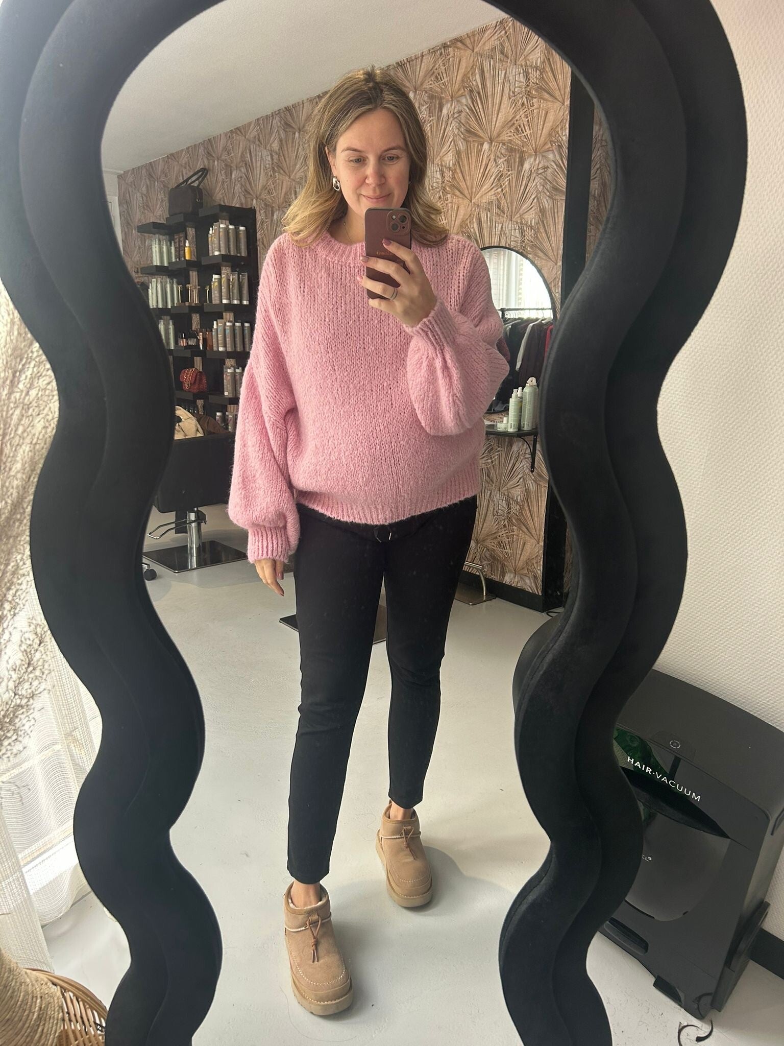 Comfy sweater roze