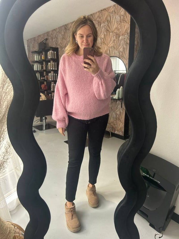 Comfy sweater roze