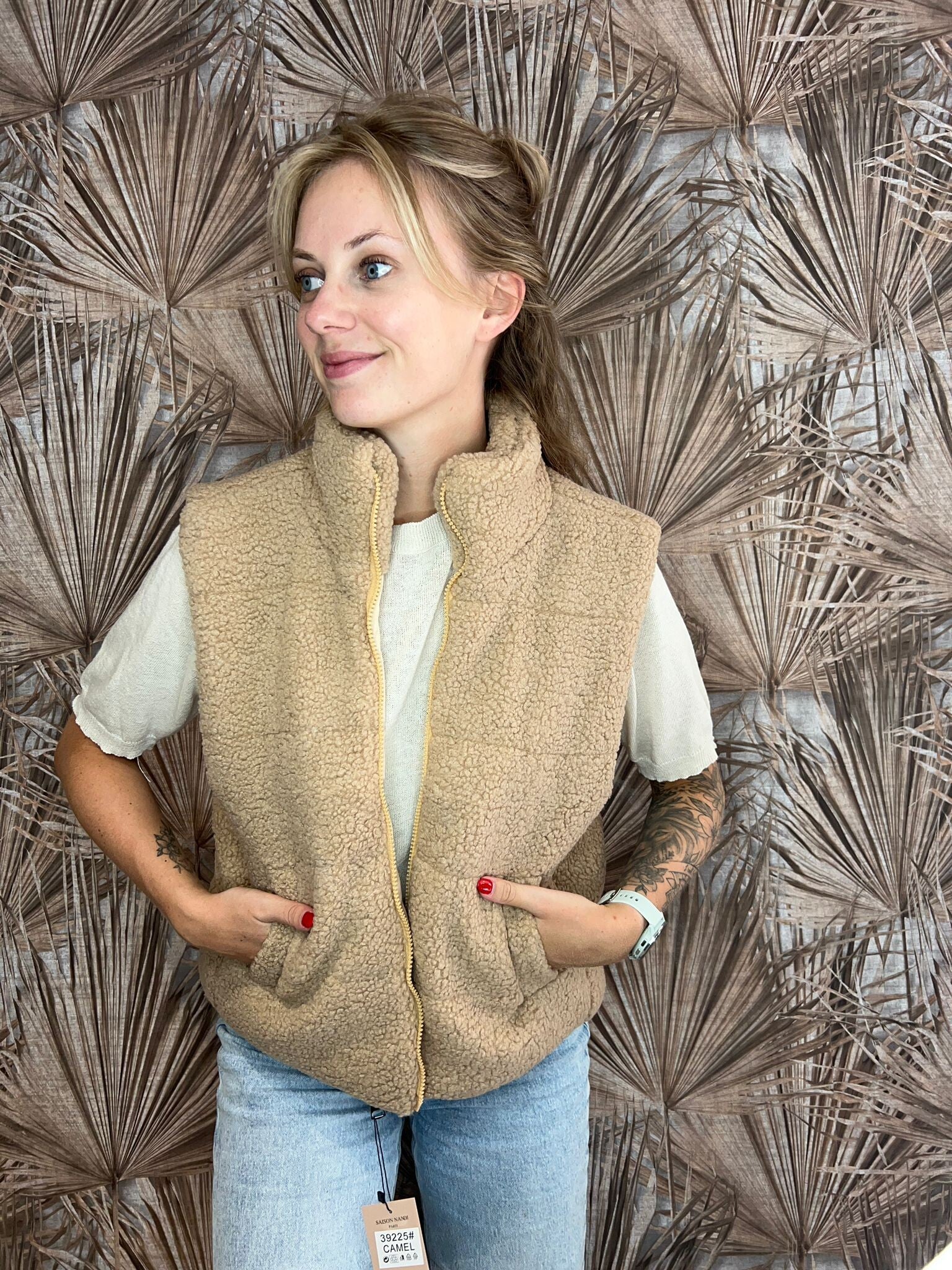 Bodywarmer Belissa camel