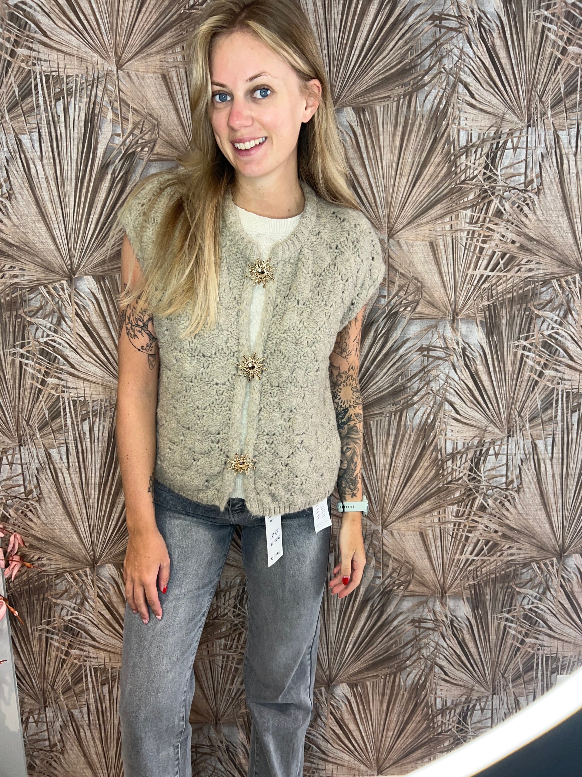Gilet taupe sun