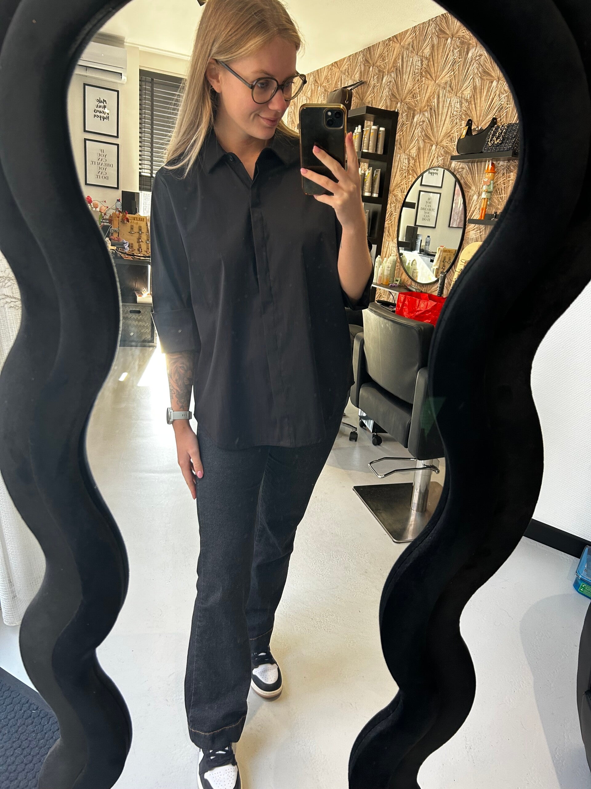 Overhemd blouse black