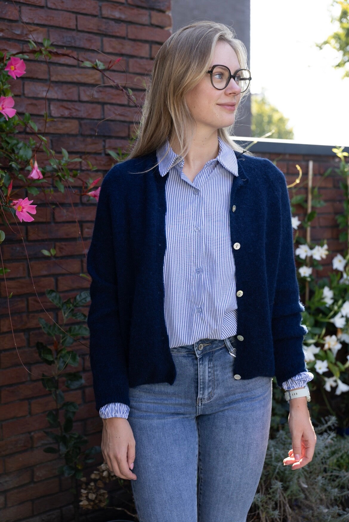 Basic vestje dark blue