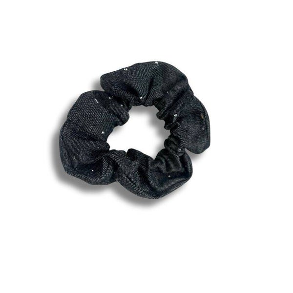 Scrunchie diamond denim