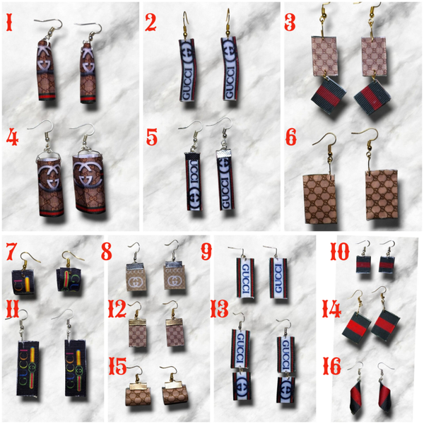 Grosgrain earrings