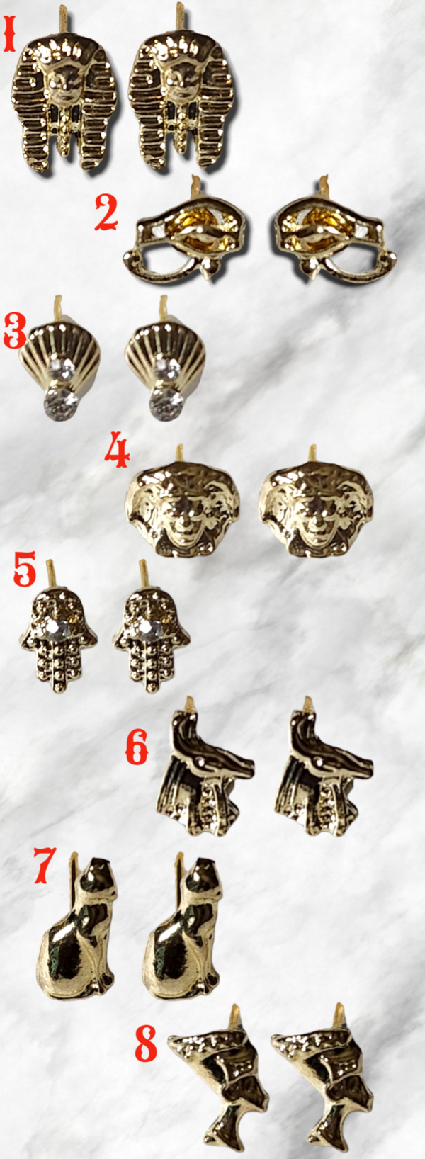 Metal earrings