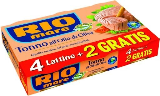 TONNO RIO MARE IN O.O. 6X80GR
