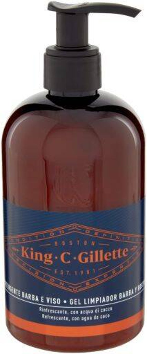 GILLETTE KING C DETERGENTE BARBA VISO ACQUA DI COCCO ML.350