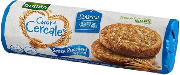 GULLON BISCOTTI CUOR DI CEREALE TRADIZIONALE S/ZUCCHERO G.280
